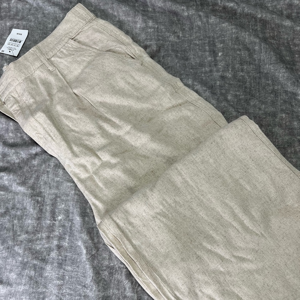 Wide Leg Cream Summer Pants, Cotton On, Brand New!
